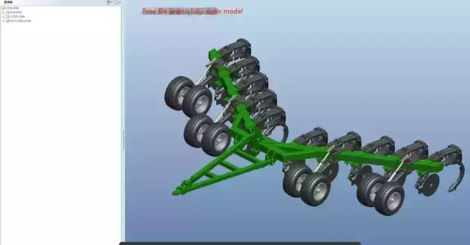 plow machine 3D model