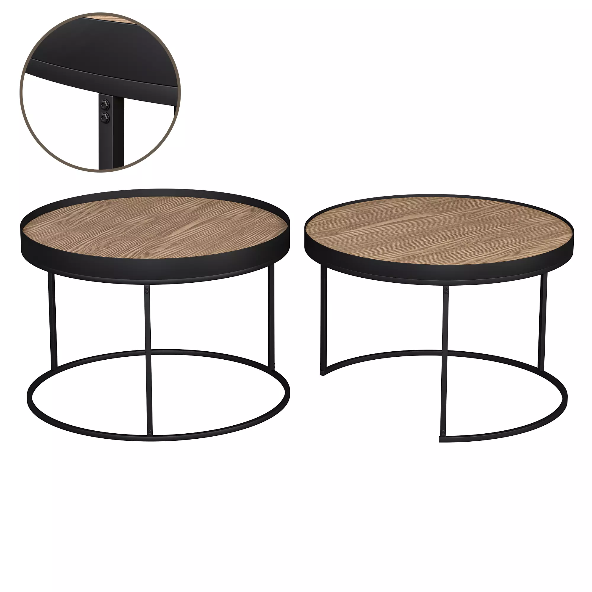 Coffee Table Low-poly 3D model_0