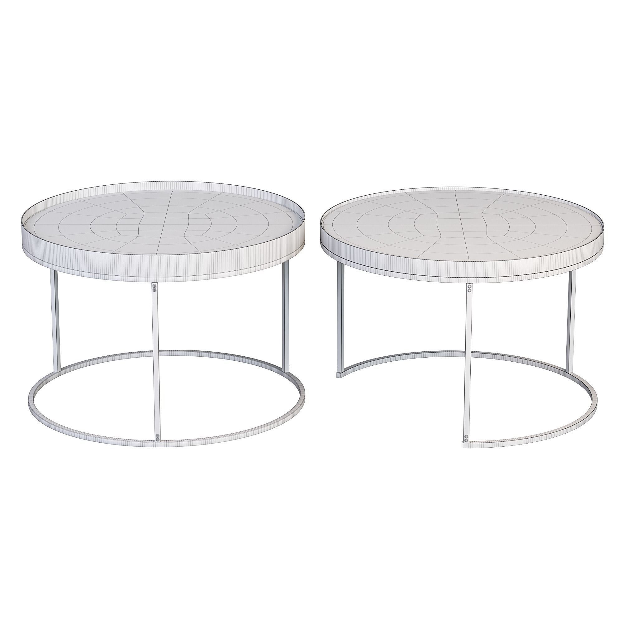 Coffee Table Low-poly 3D model_3