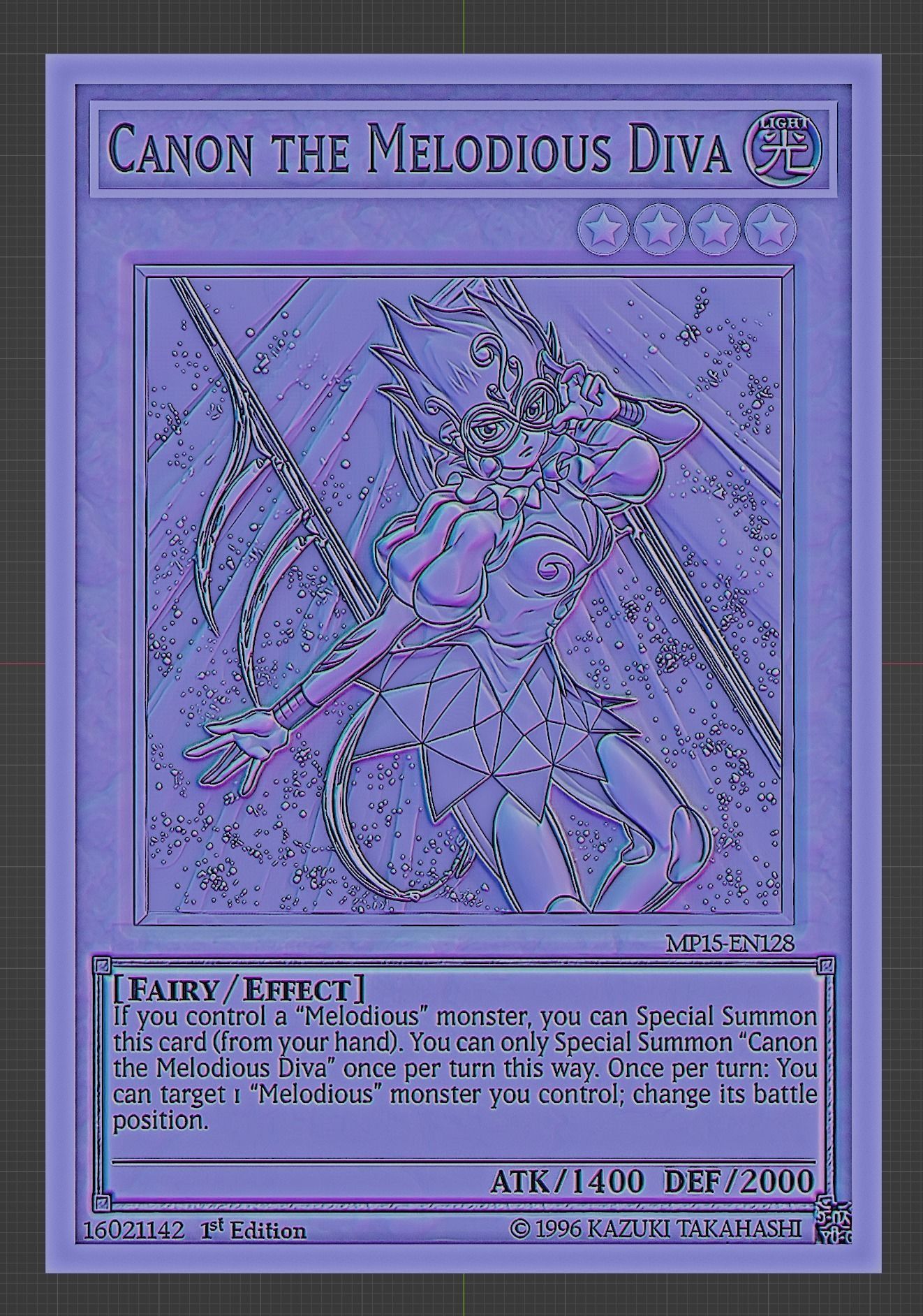 Canon the Melodious Diva - yugioh 3D print model_4