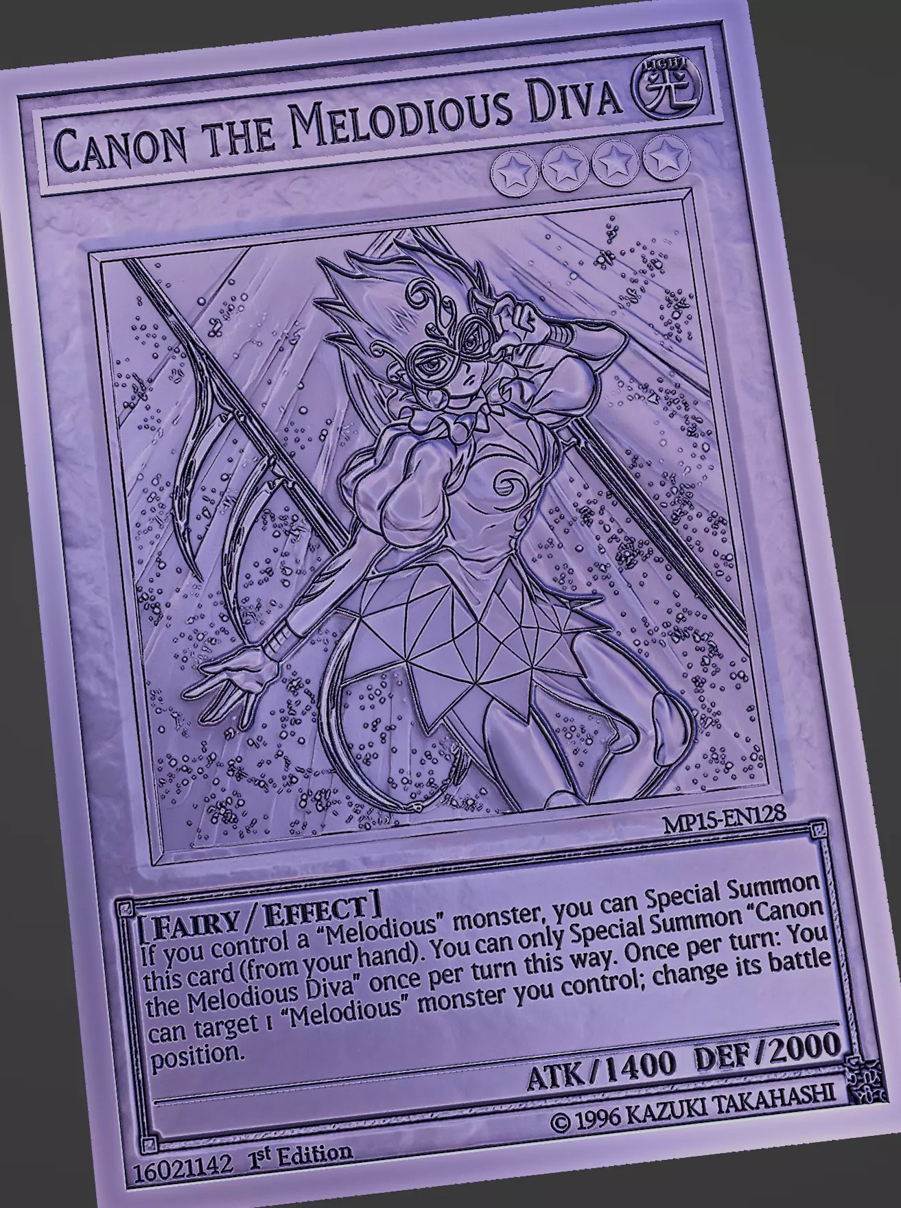 Canon the Melodious Diva - yugioh 3D print model_0