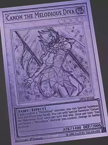 Canon the Melodious Diva - yugioh 3D print model