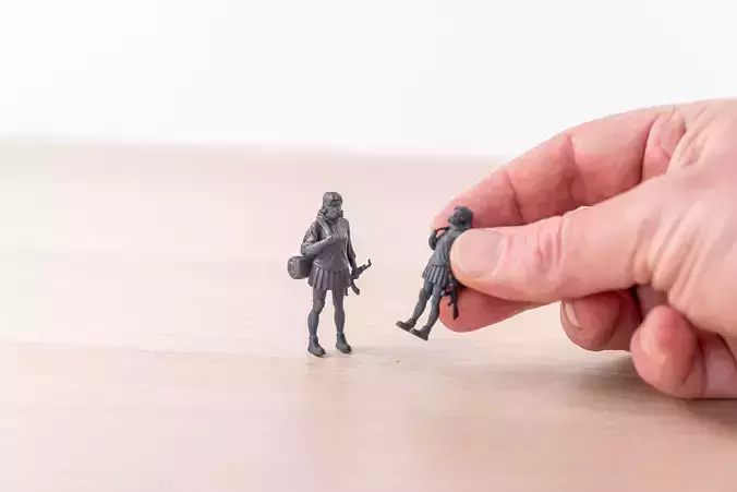 KIM - A POST APOCALYPTIC SURVIVOR 3D print model