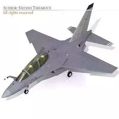 M-346 fighter jet 3D model