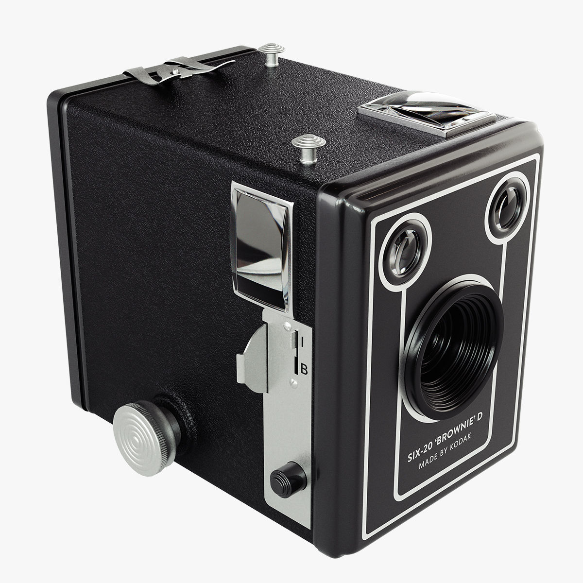 Kodak Six-20 Brownie D Camera 3D model_13