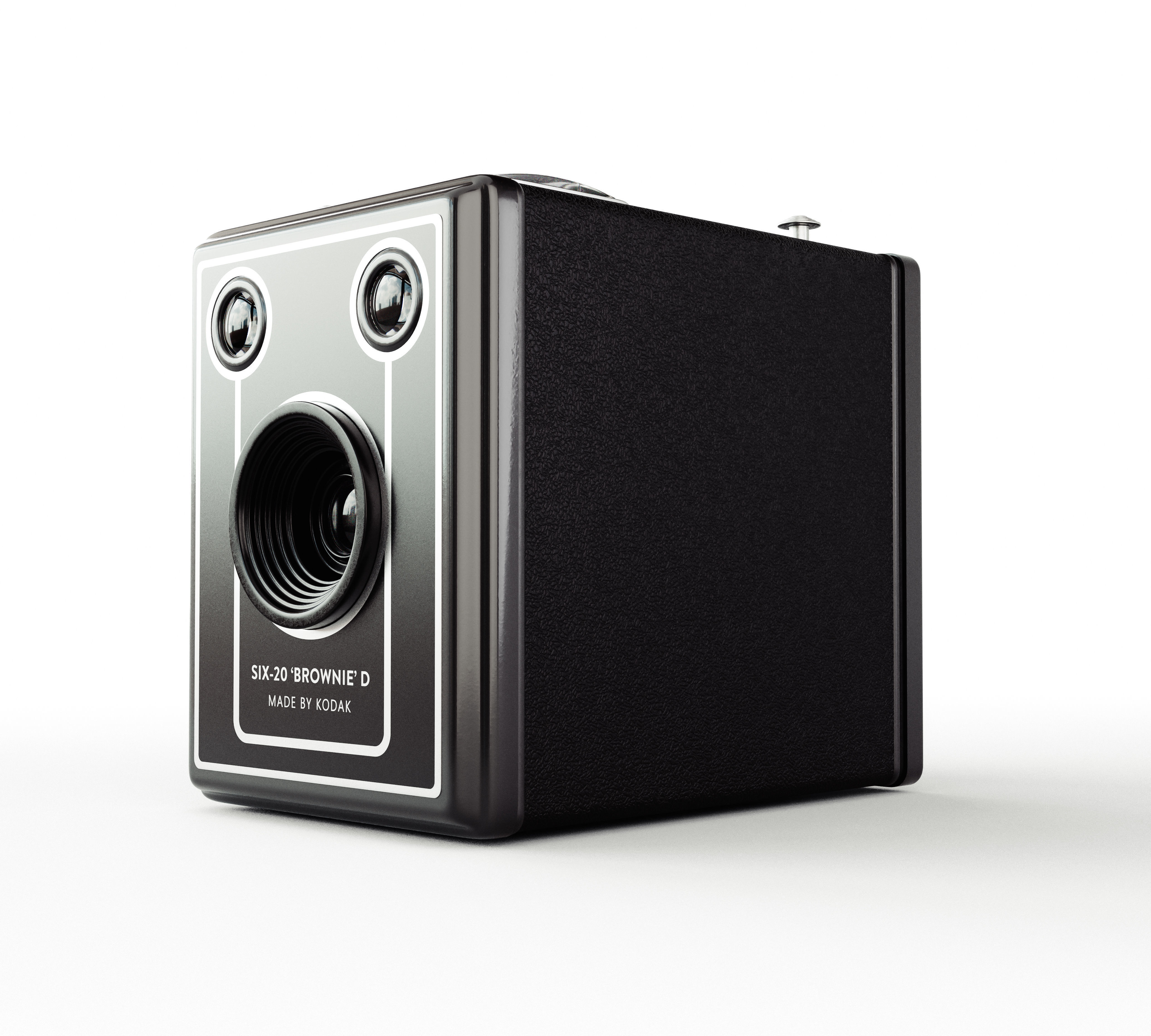 Kodak Six-20 Brownie D Camera 3D model_4