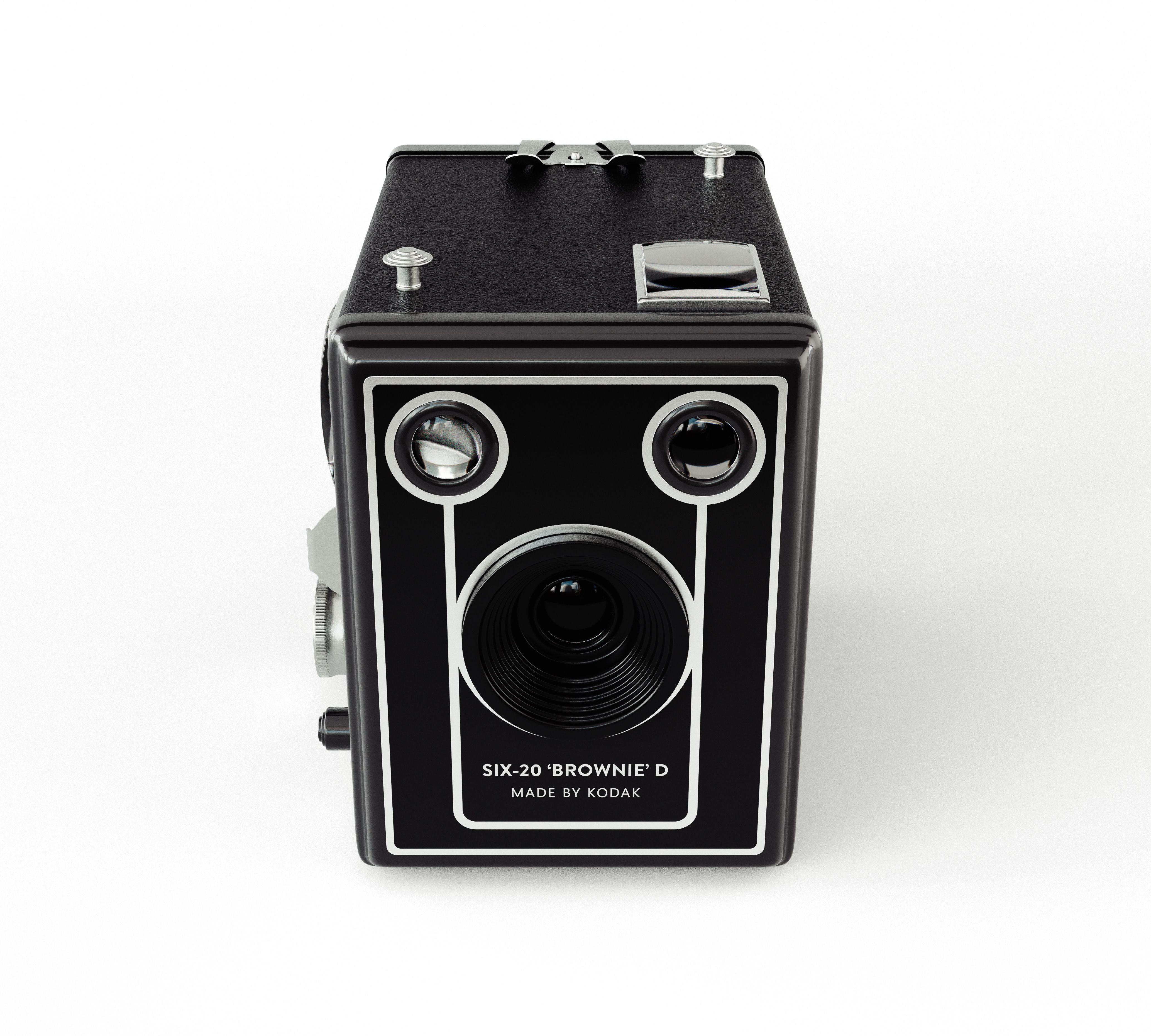 Kodak Six-20 Brownie D Camera 3D model_6