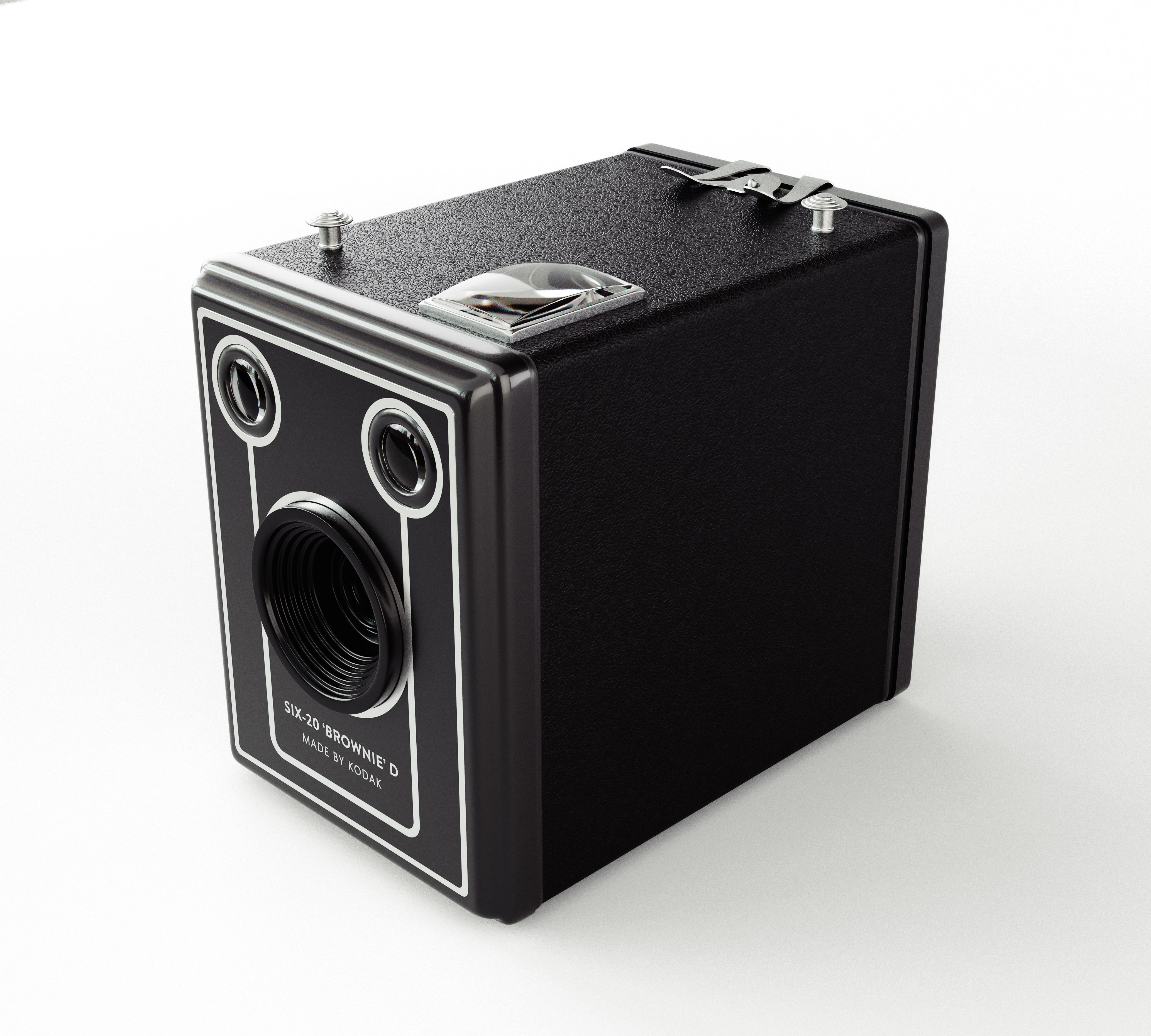 Kodak Six-20 Brownie D Camera 3D model_12