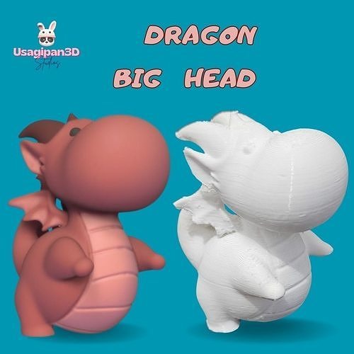 Dragon Big Head 3D print model