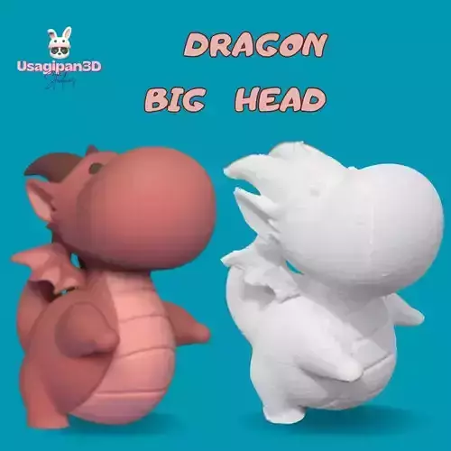 Dragon Big Head 3D print model