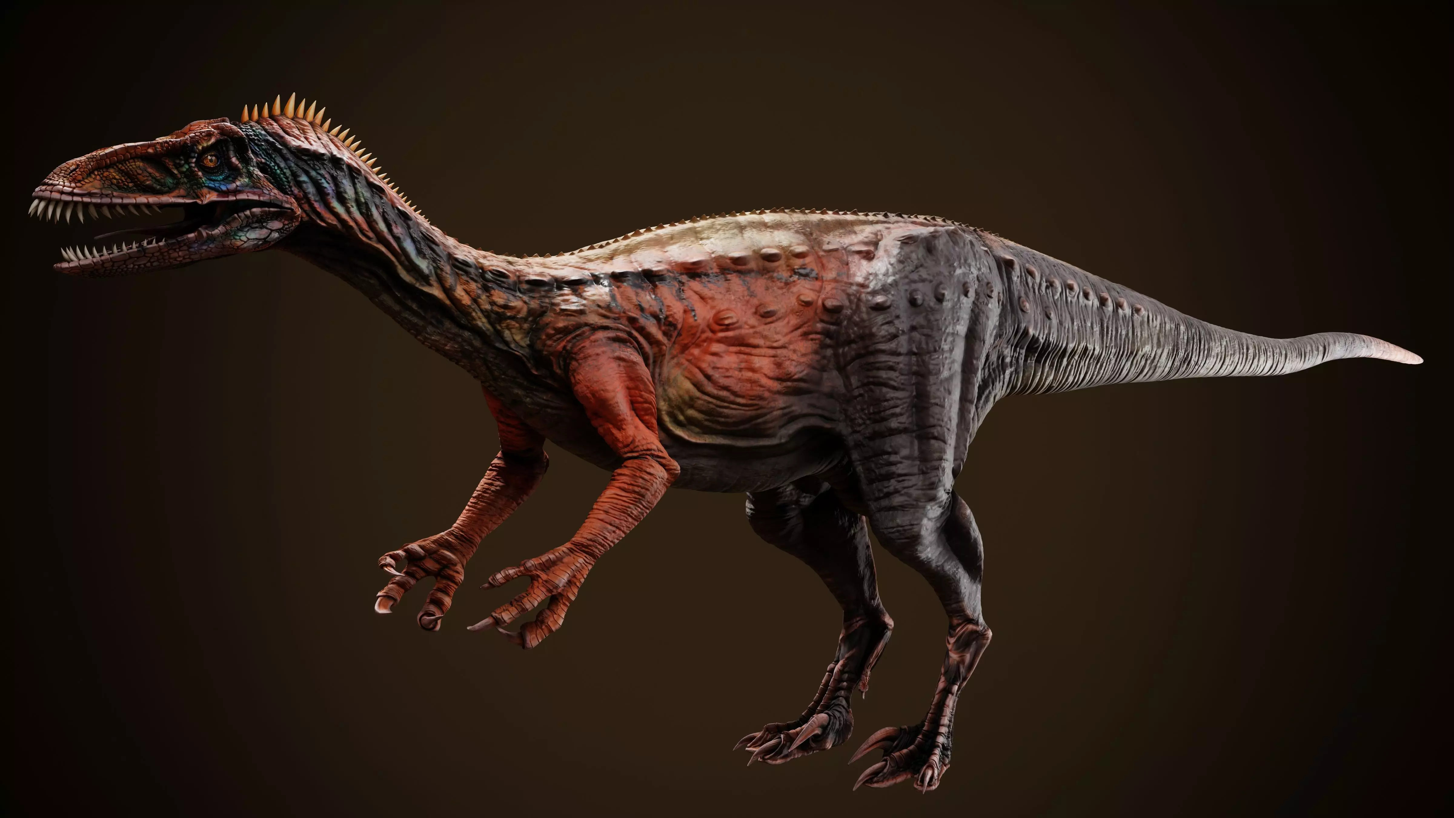 Masiakasaurus Low-poly 3D model_0