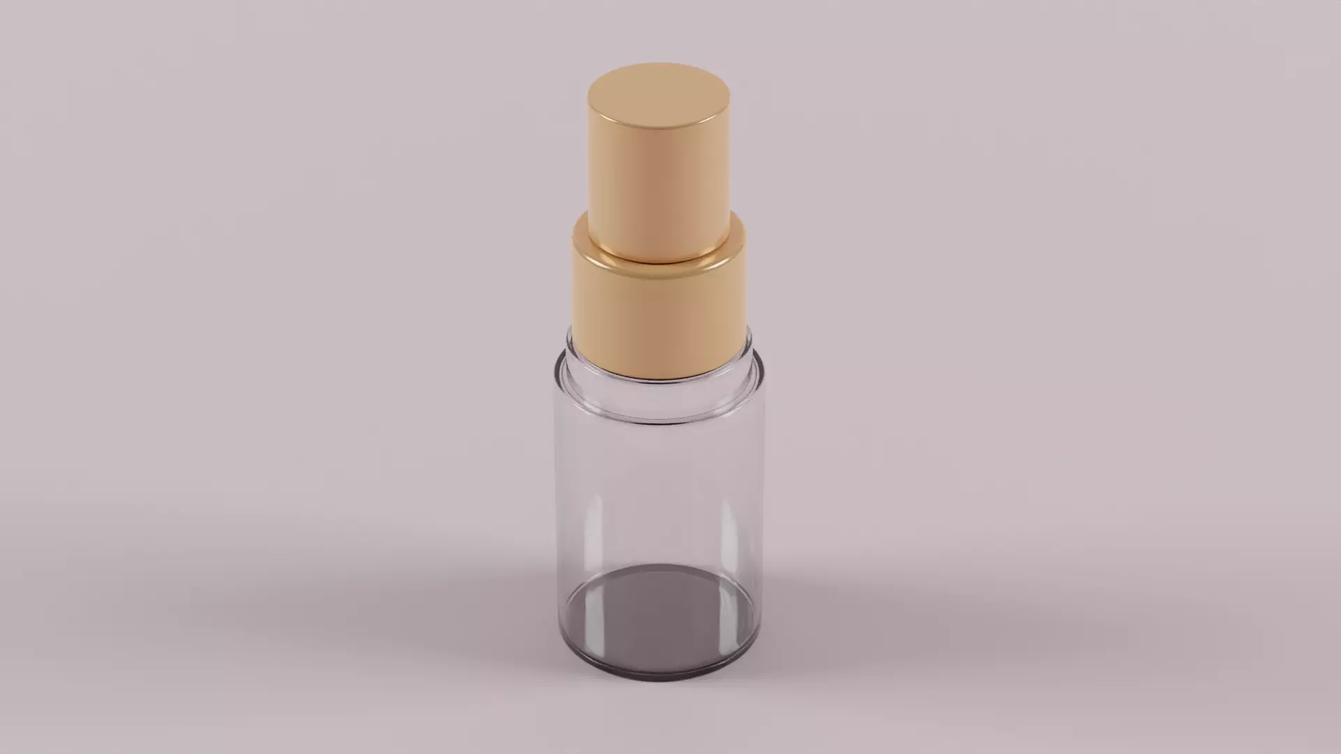 Airless pump bottle 3D model_0
