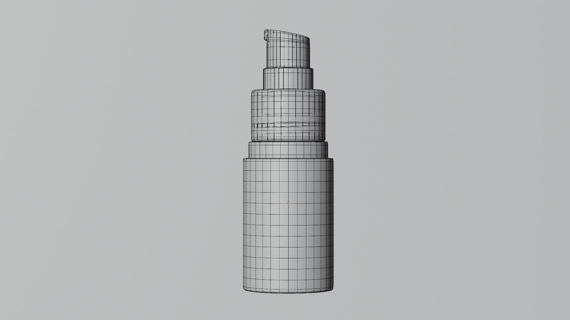 Airless pump bottle 3D model_11
