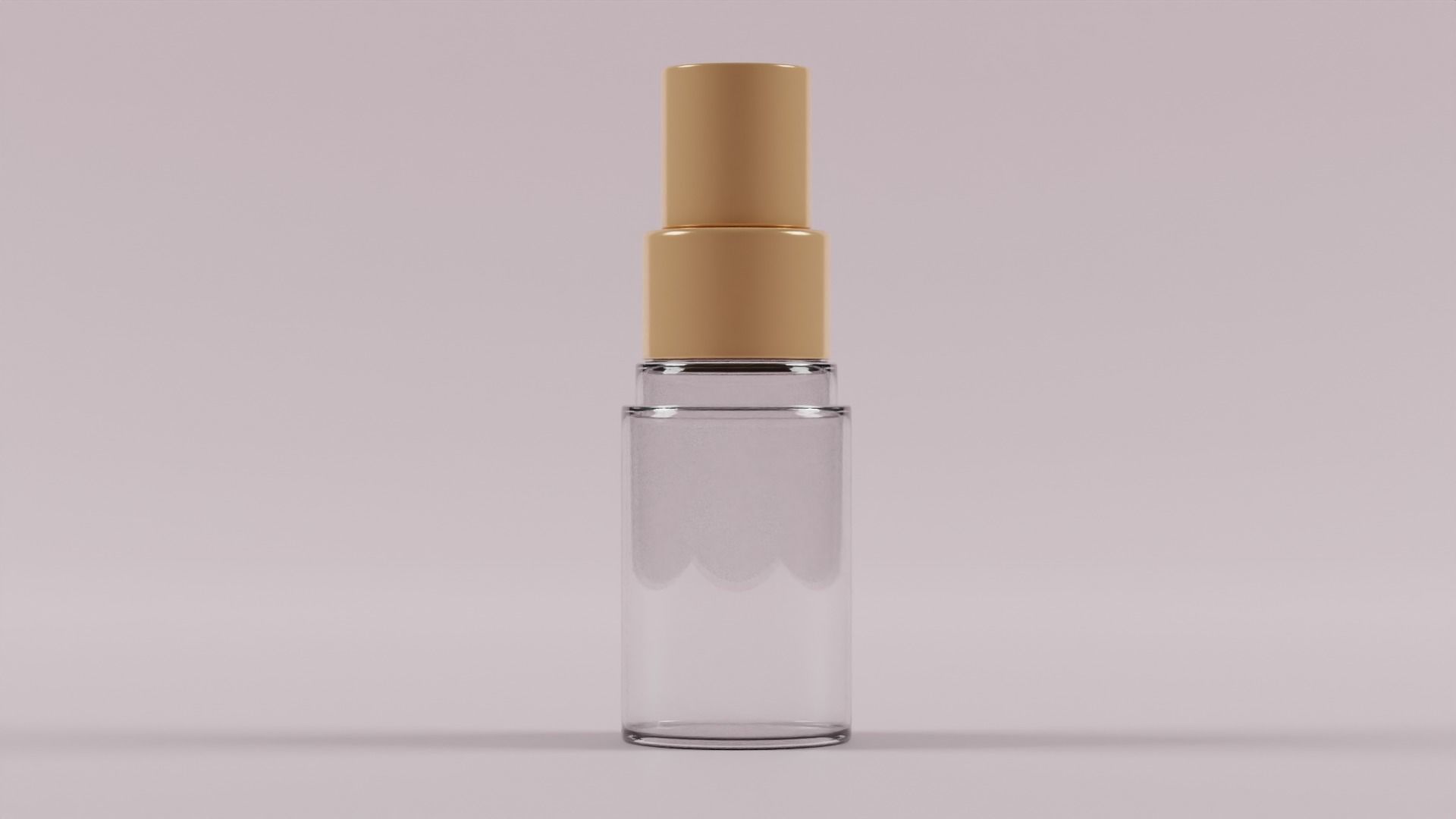 Airless pump bottle 3D model_2