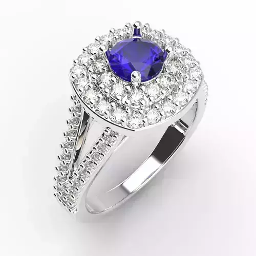 Diamond solitaire ring