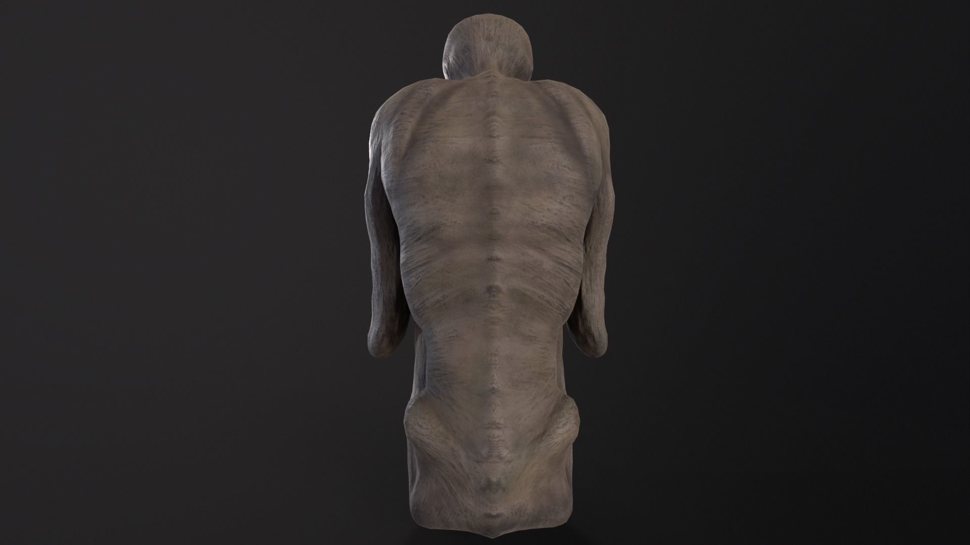Mummified Corpse Low-poly 3D model_16