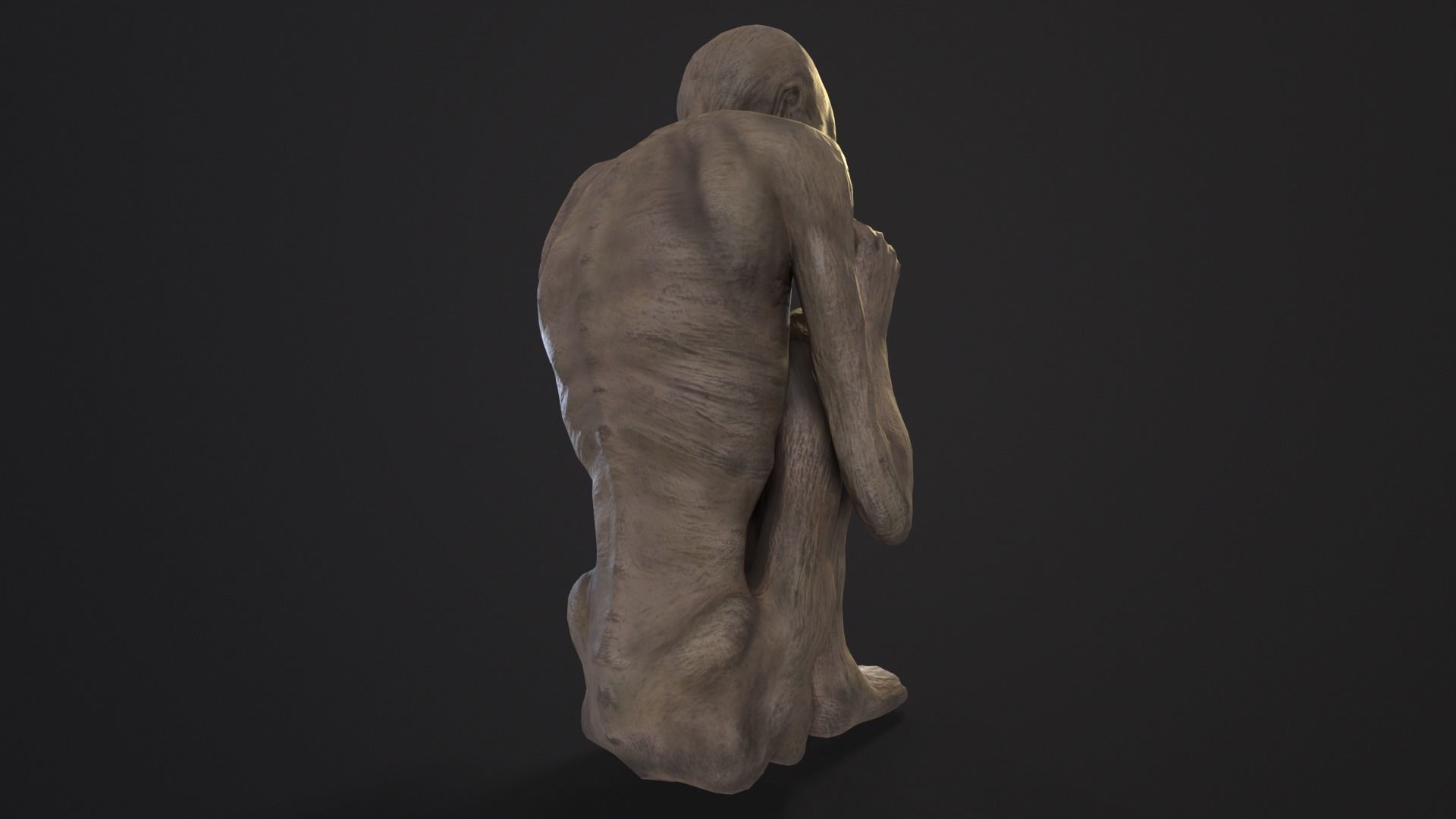 Mummified Corpse Low-poly 3D model_18