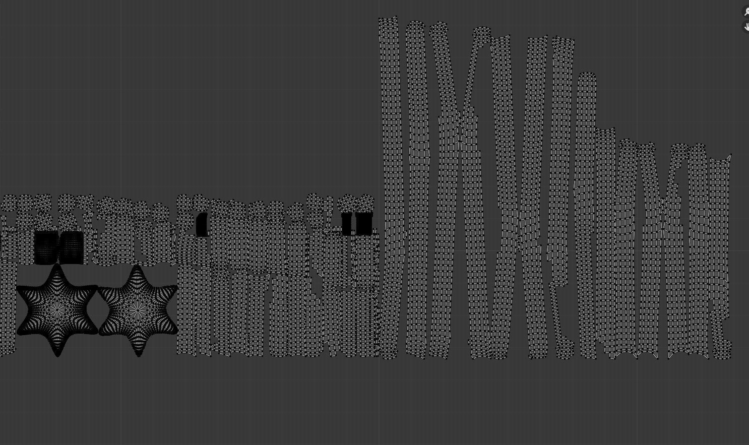 Gingerbread snowflake 3D model for 3D print set 3D print model_46