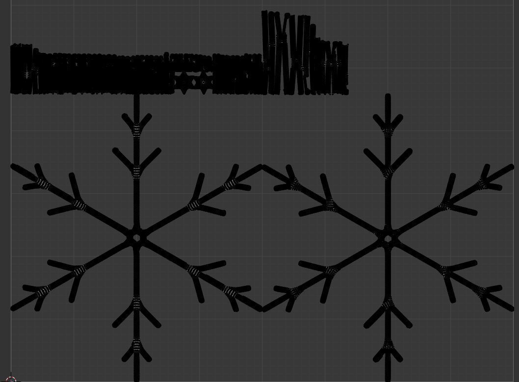 Gingerbread snowflake 3D model for 3D print set 3D print model_44