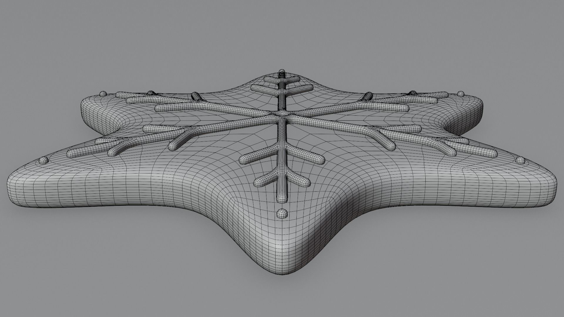 Gingerbread snowflake 3D model for 3D print set 3D print model_51