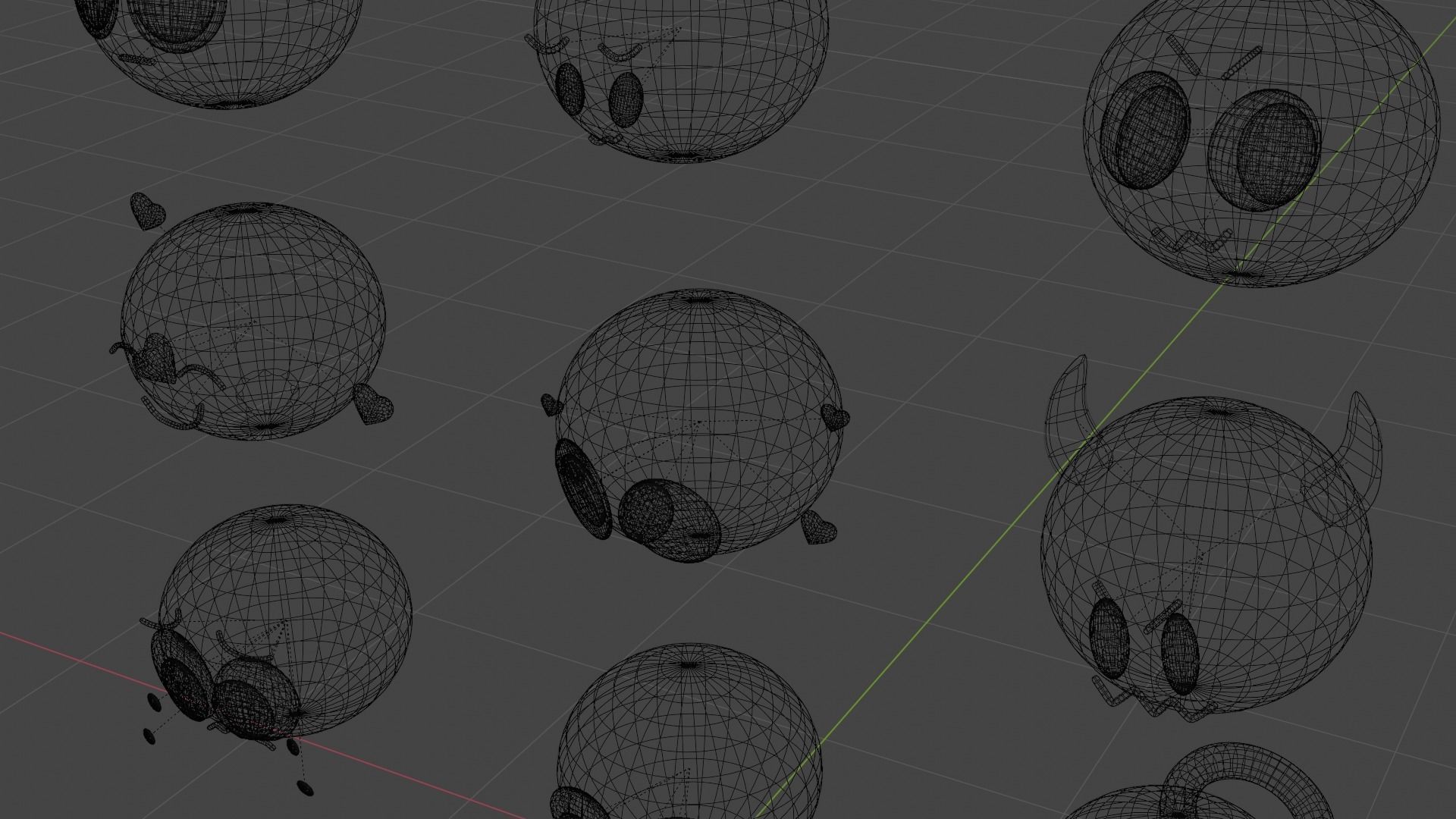 Emoji Pack Low-poly 3D model_6