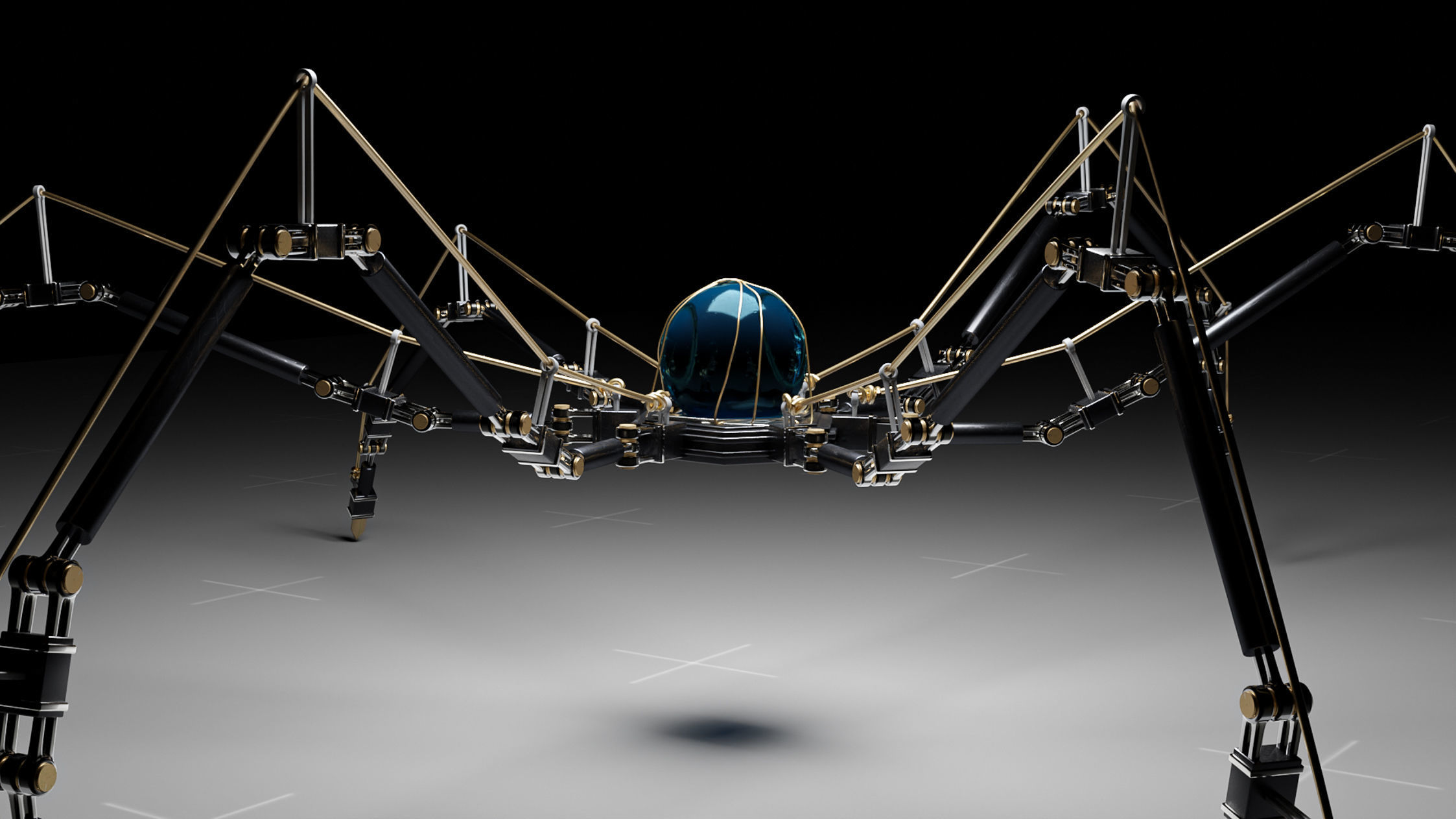 Robot spider 3D model_3