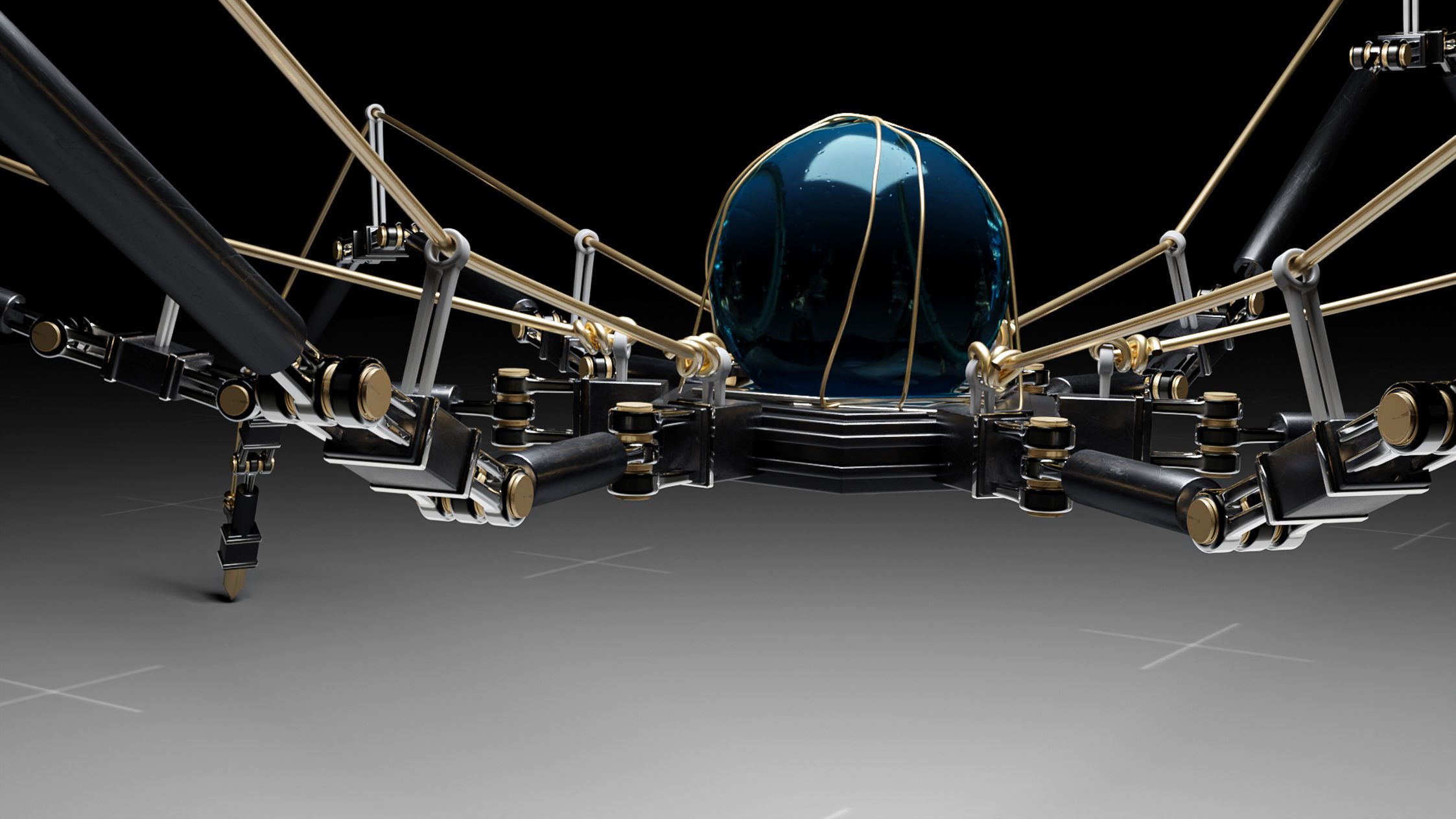 Robot spider 3D model_2