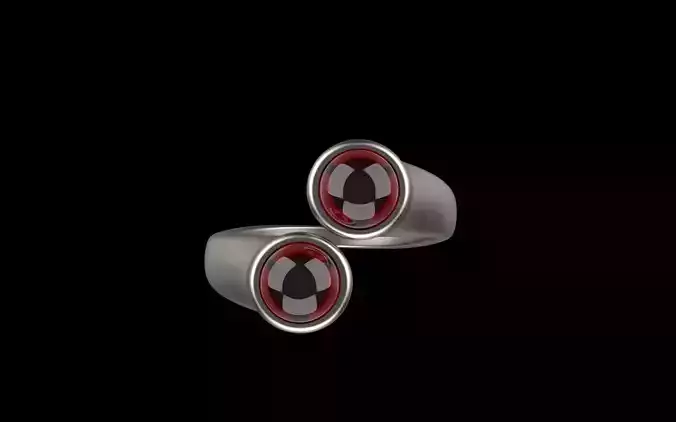 Cabochon ring model 512 3D print model