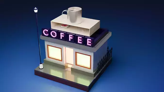 Coffee House 3d free model