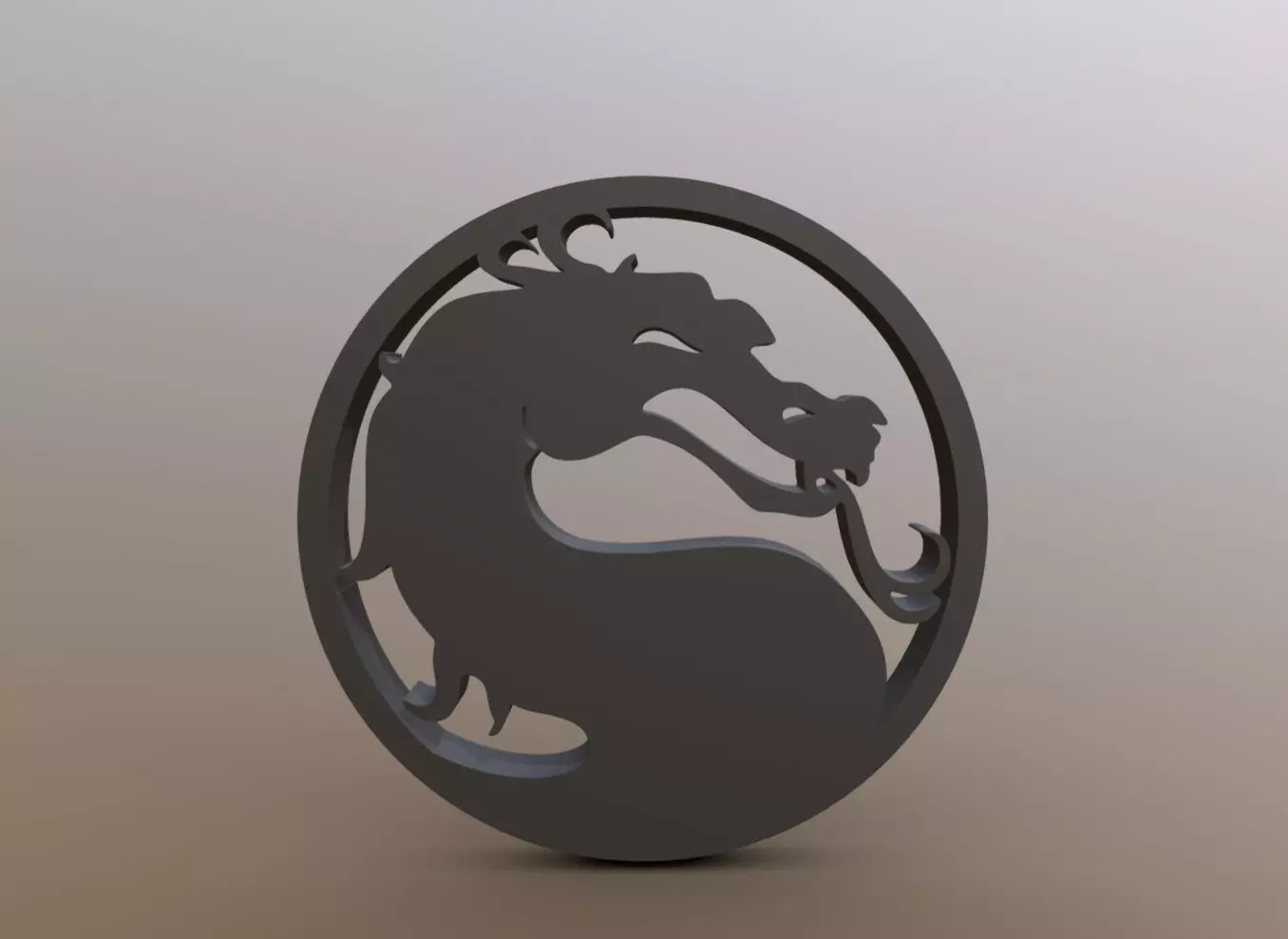 MORTAL KOMBAT LOGO 3D print model