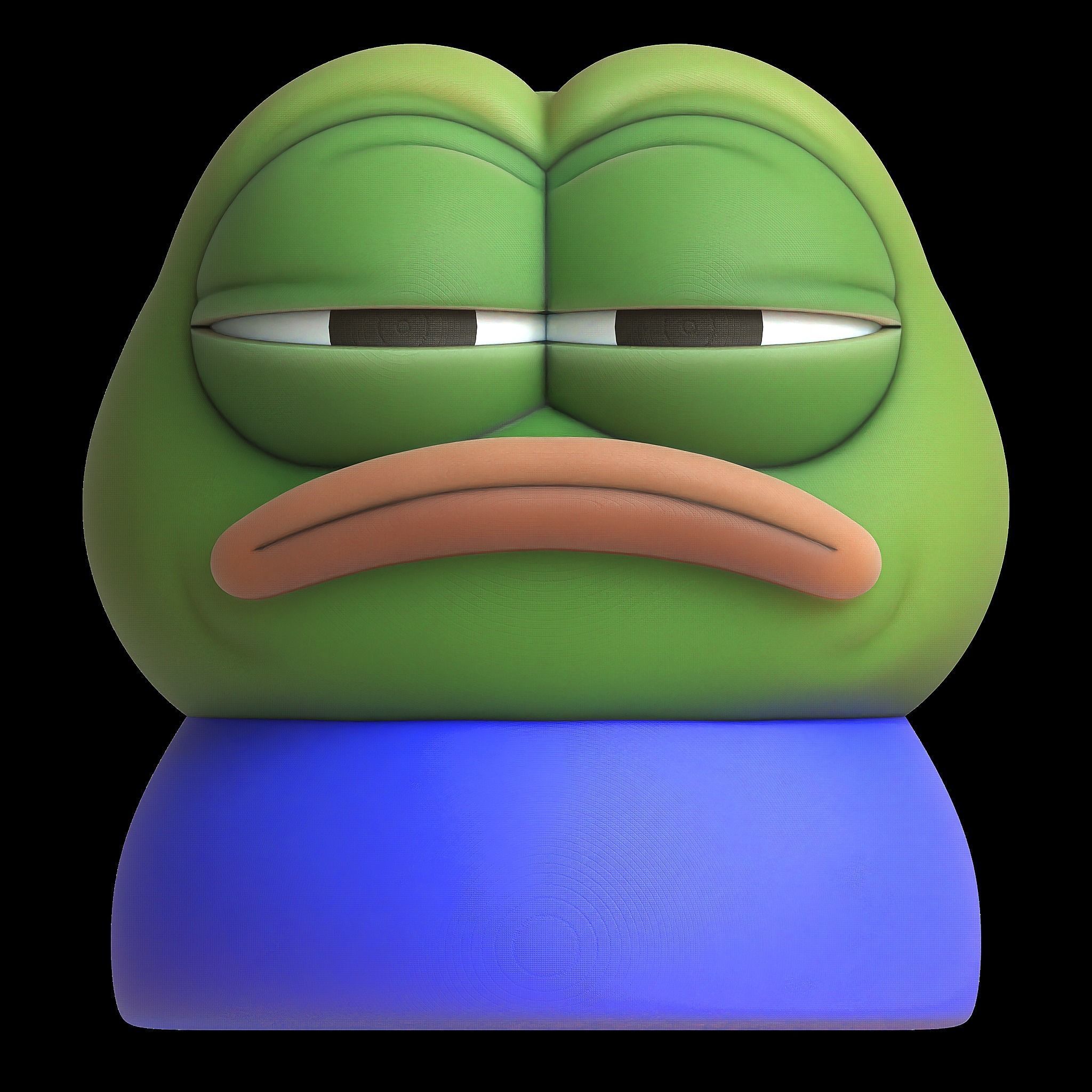 3D Printable Peepo Miniature - Angry Model 3D print model_1