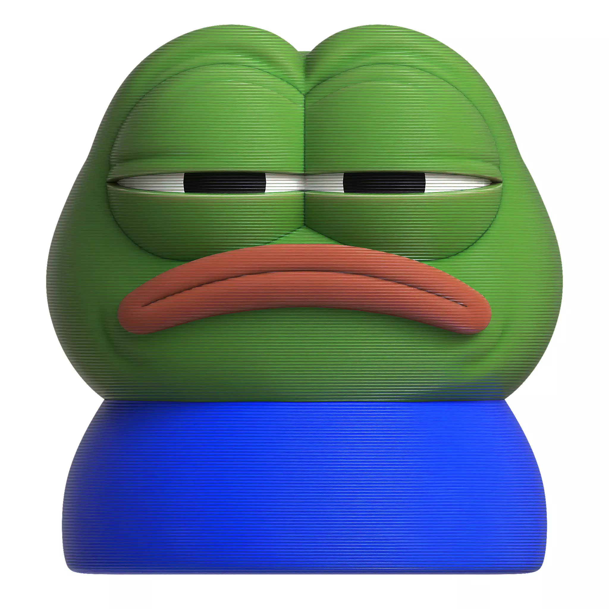 3D Printable Peepo Miniature - Angry Model 3D print model_0