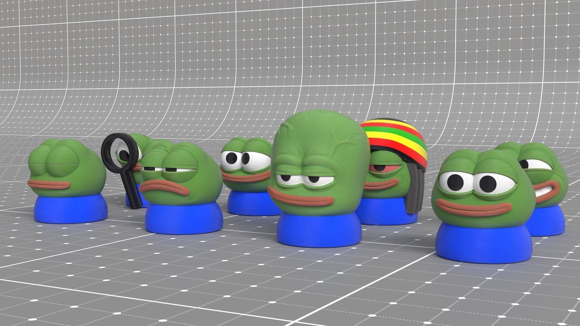 3D Printable Peepo Miniature - Stoned Model 3D print model_2