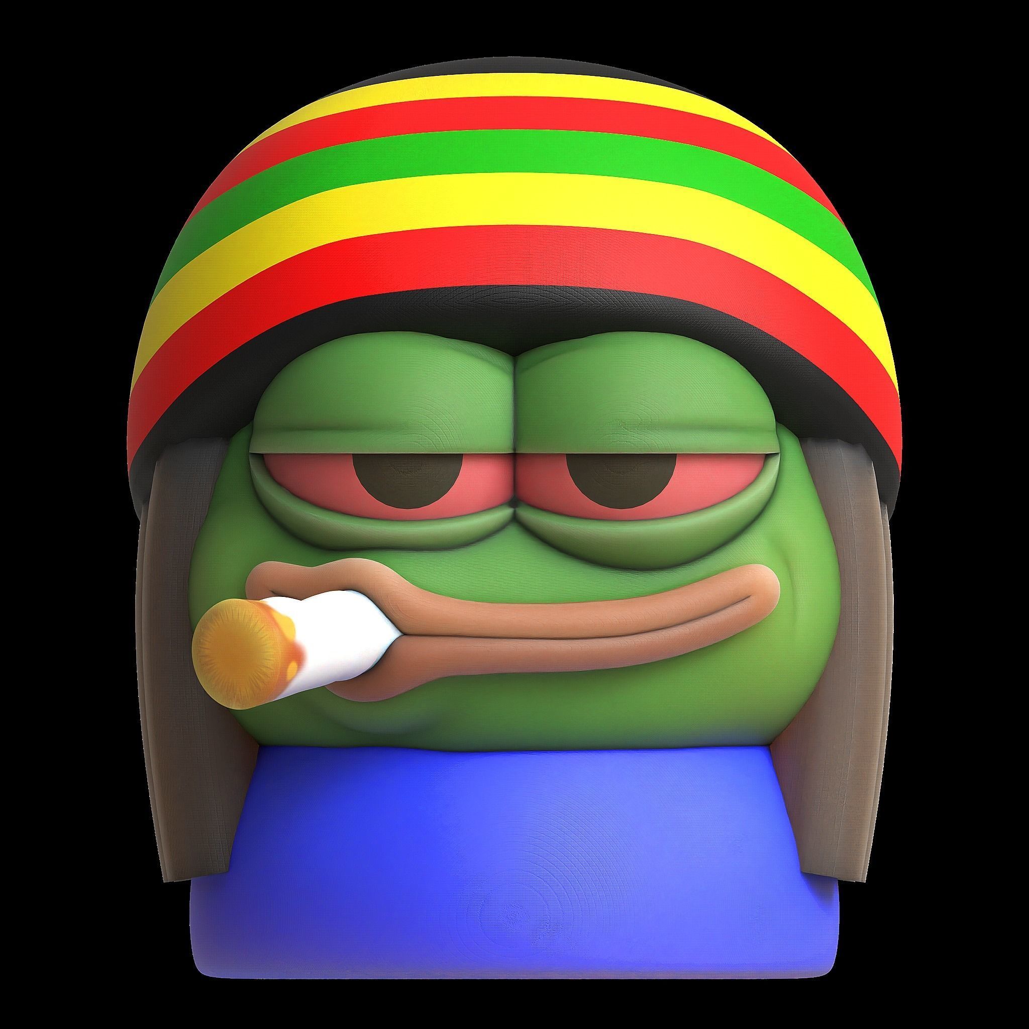 3D Printable Peepo Miniature - Stoned Model 3D print model_1