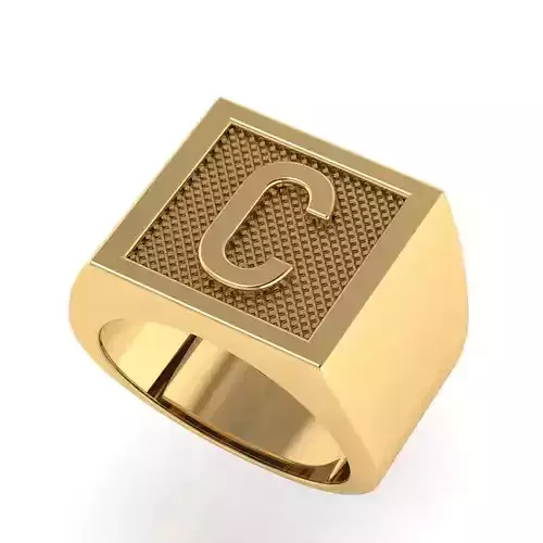 letter c ring