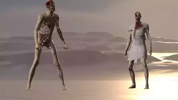 mad Zombie 1 Low-poly 3D model
