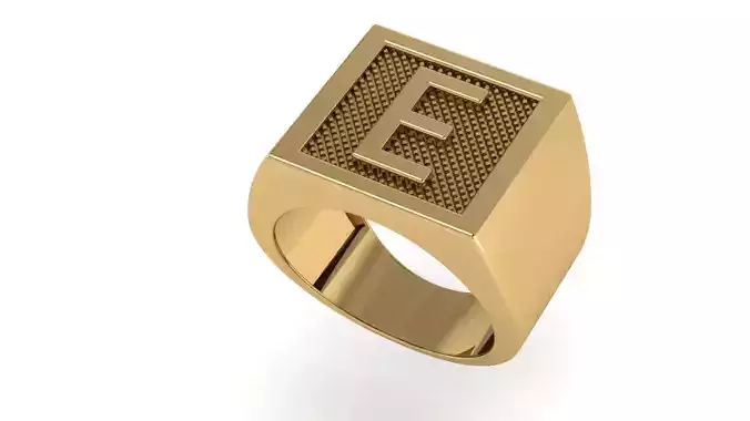 letter E ring