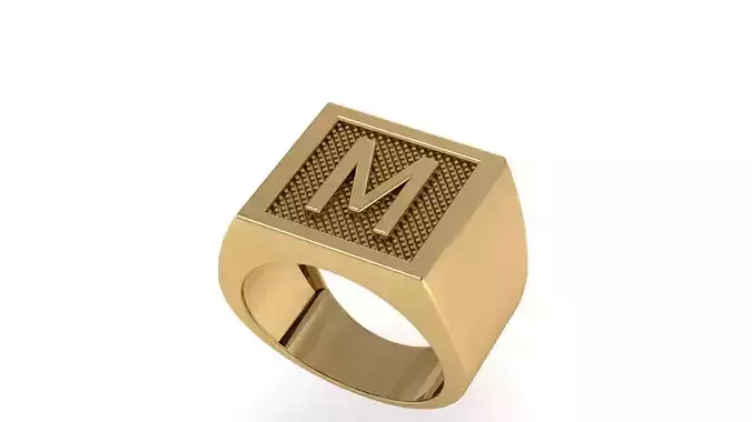 letter M ring