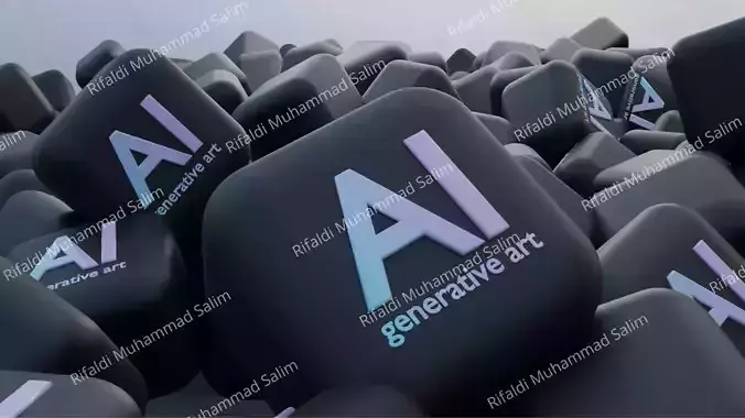 Generative Elegance Icon AI Illustration