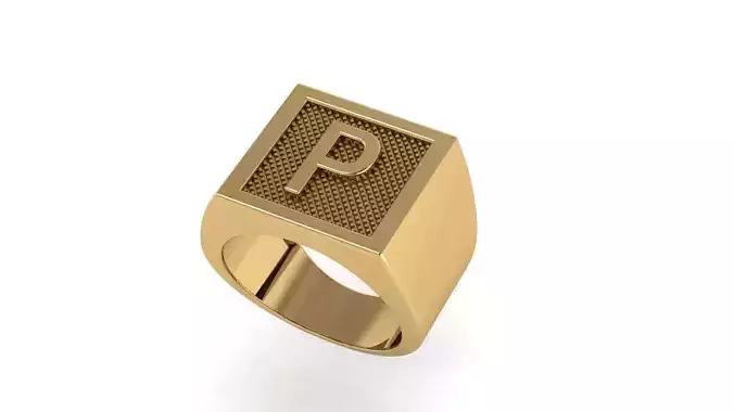 letter P ring