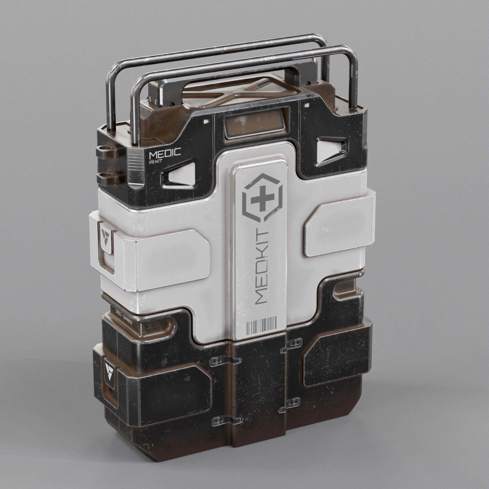 Sci-fi Advance MedKit PBR Low-poly 3D model_2