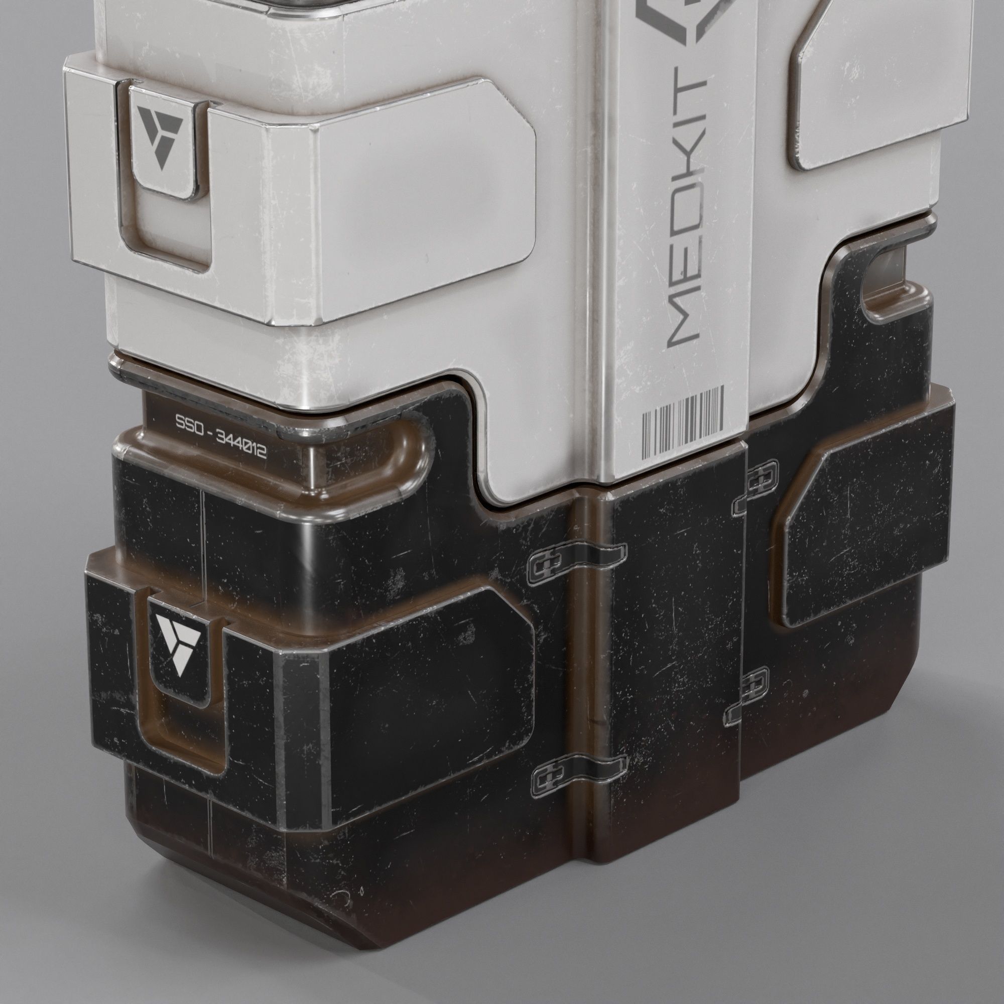 Sci-fi Advance MedKit PBR Low-poly 3D model_10