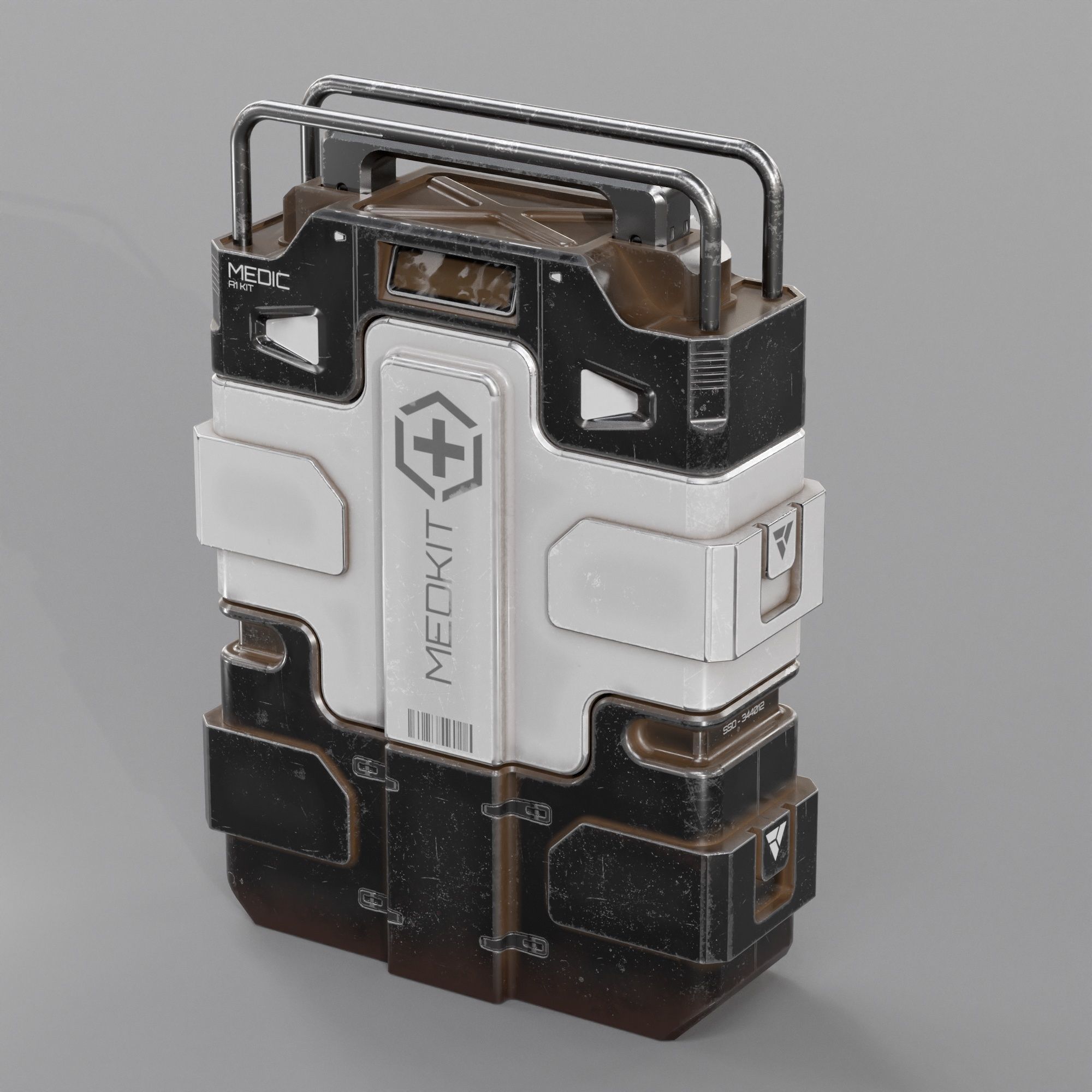 Sci-fi Advance MedKit PBR Low-poly 3D model_3