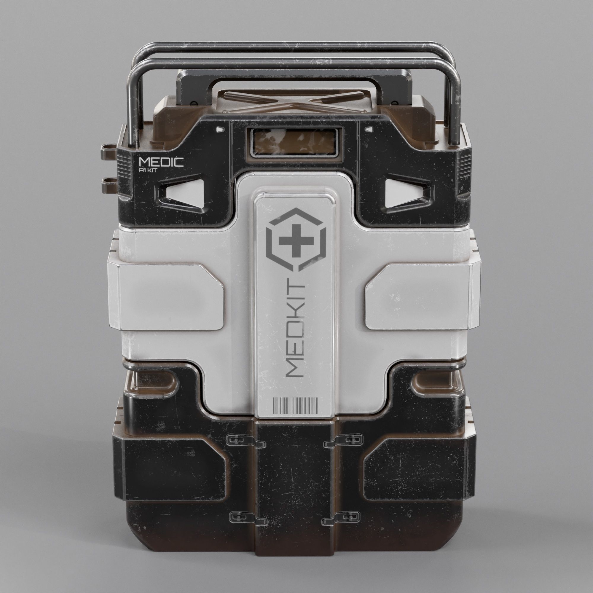 Sci-fi Advance MedKit PBR Low-poly 3D model_4