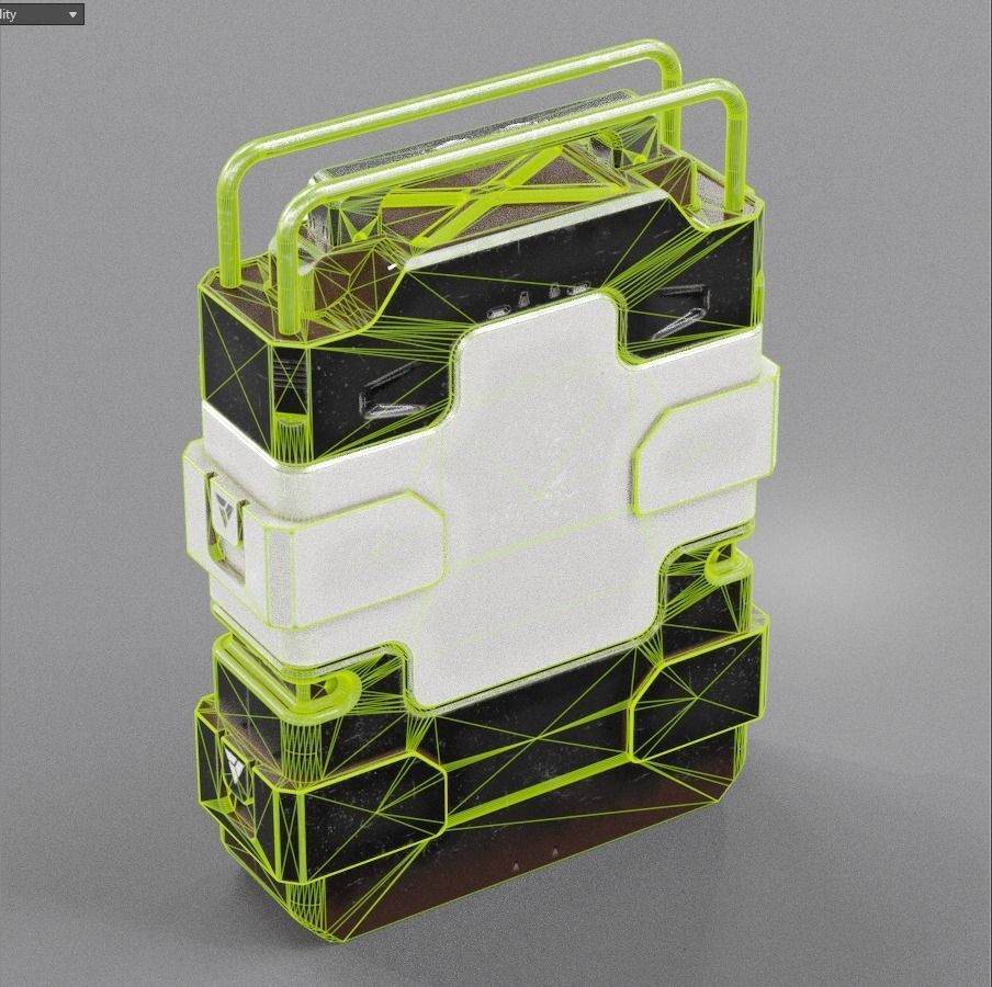Sci-fi Advance MedKit PBR Low-poly 3D model_15