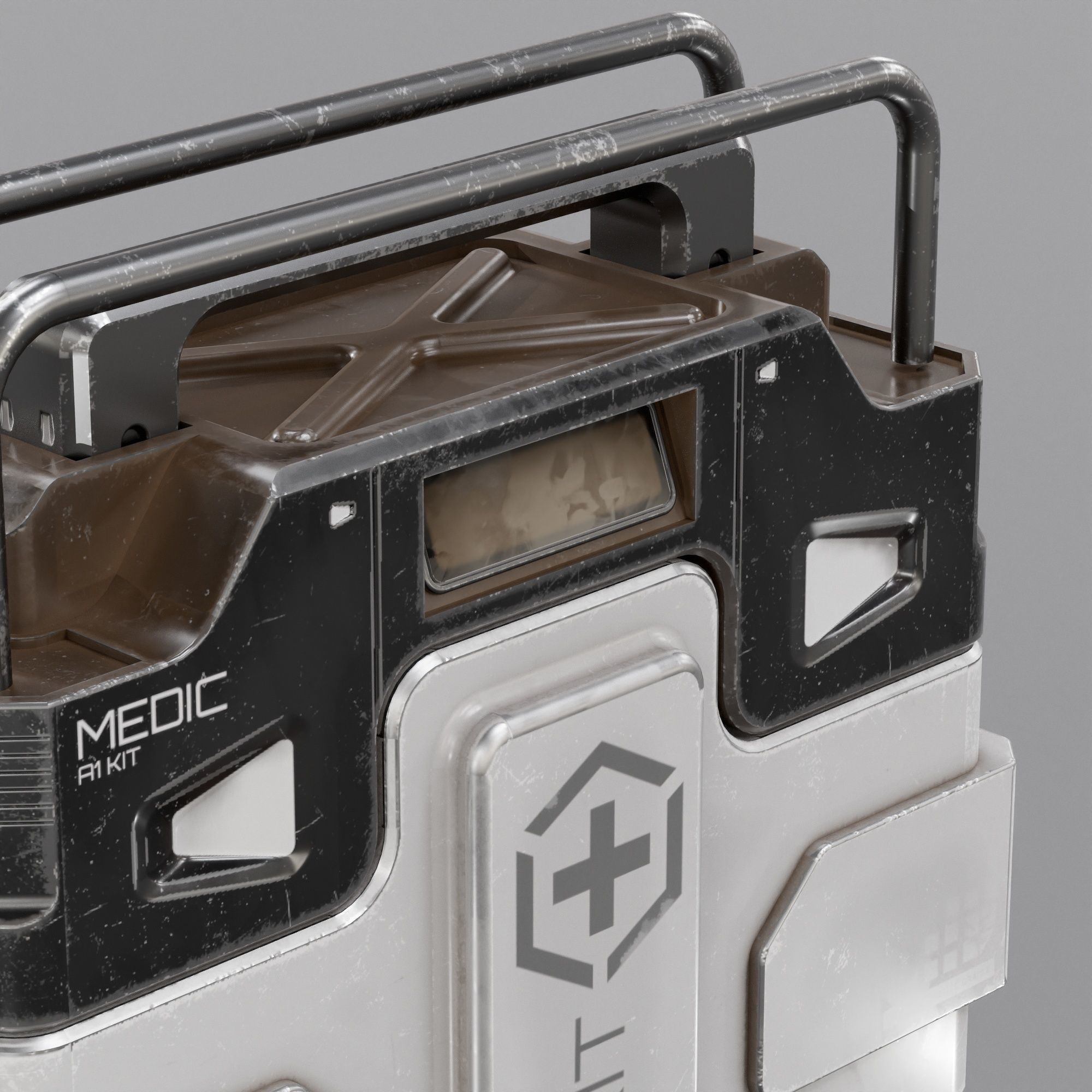 Sci-fi Advance MedKit PBR Low-poly 3D model_9