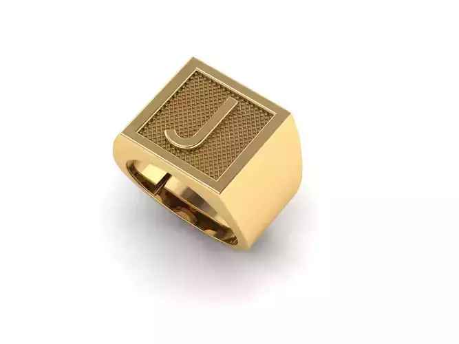 letter J ring