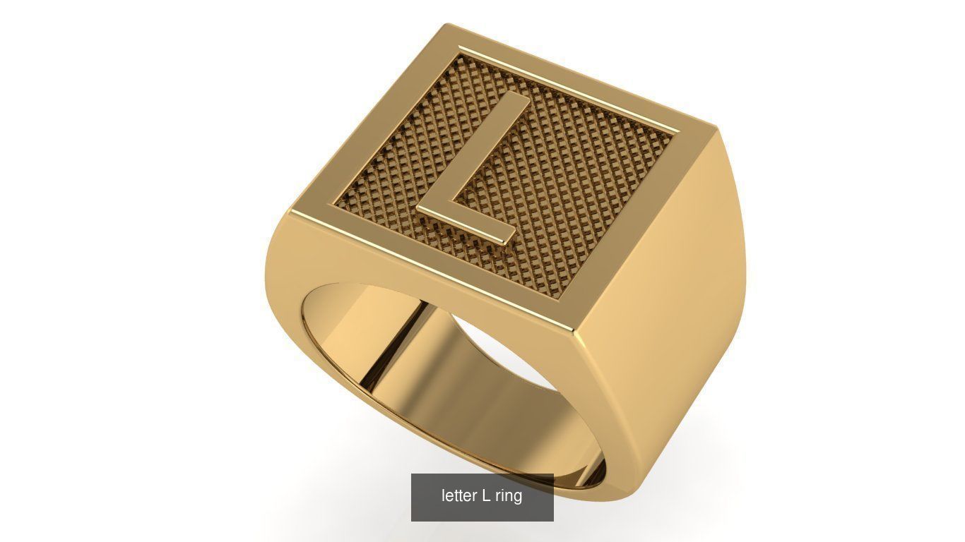 alphabet letter ring Collection _26