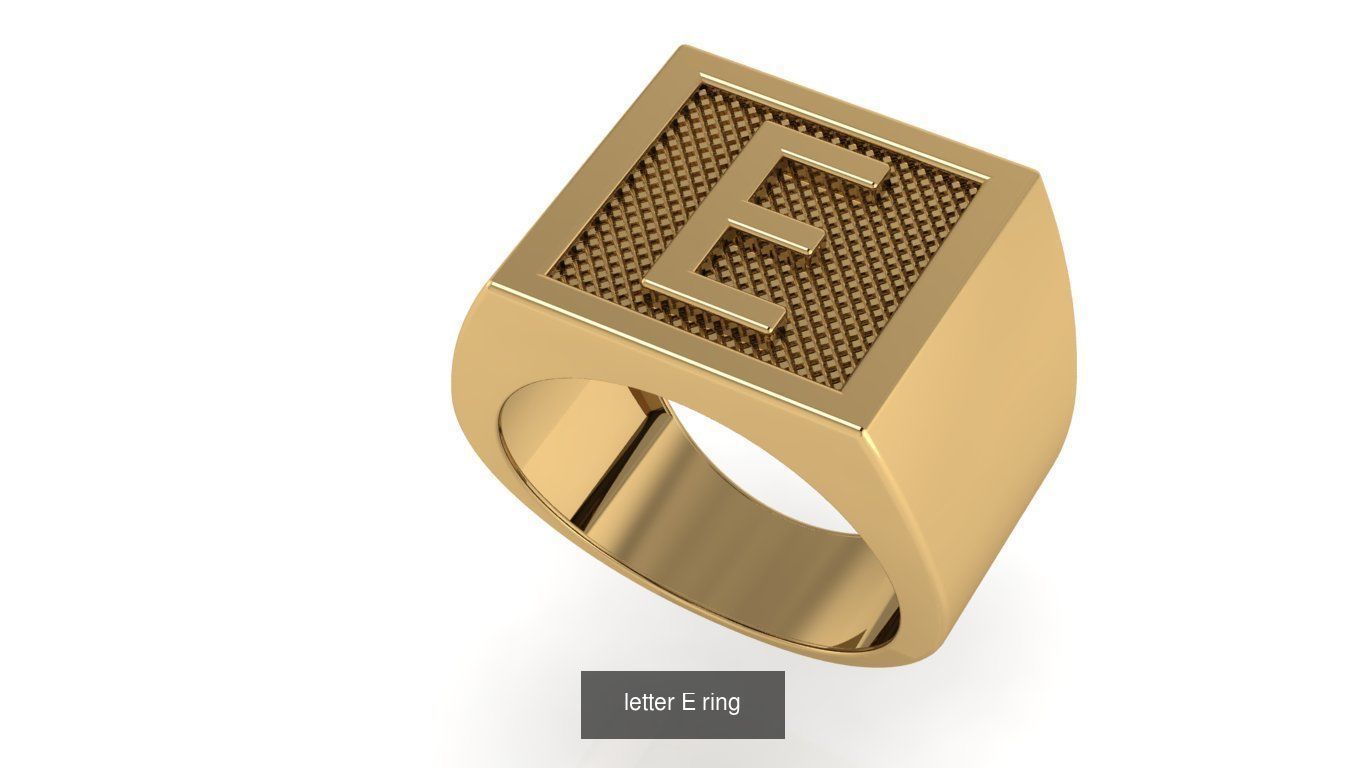 alphabet letter ring Collection _16