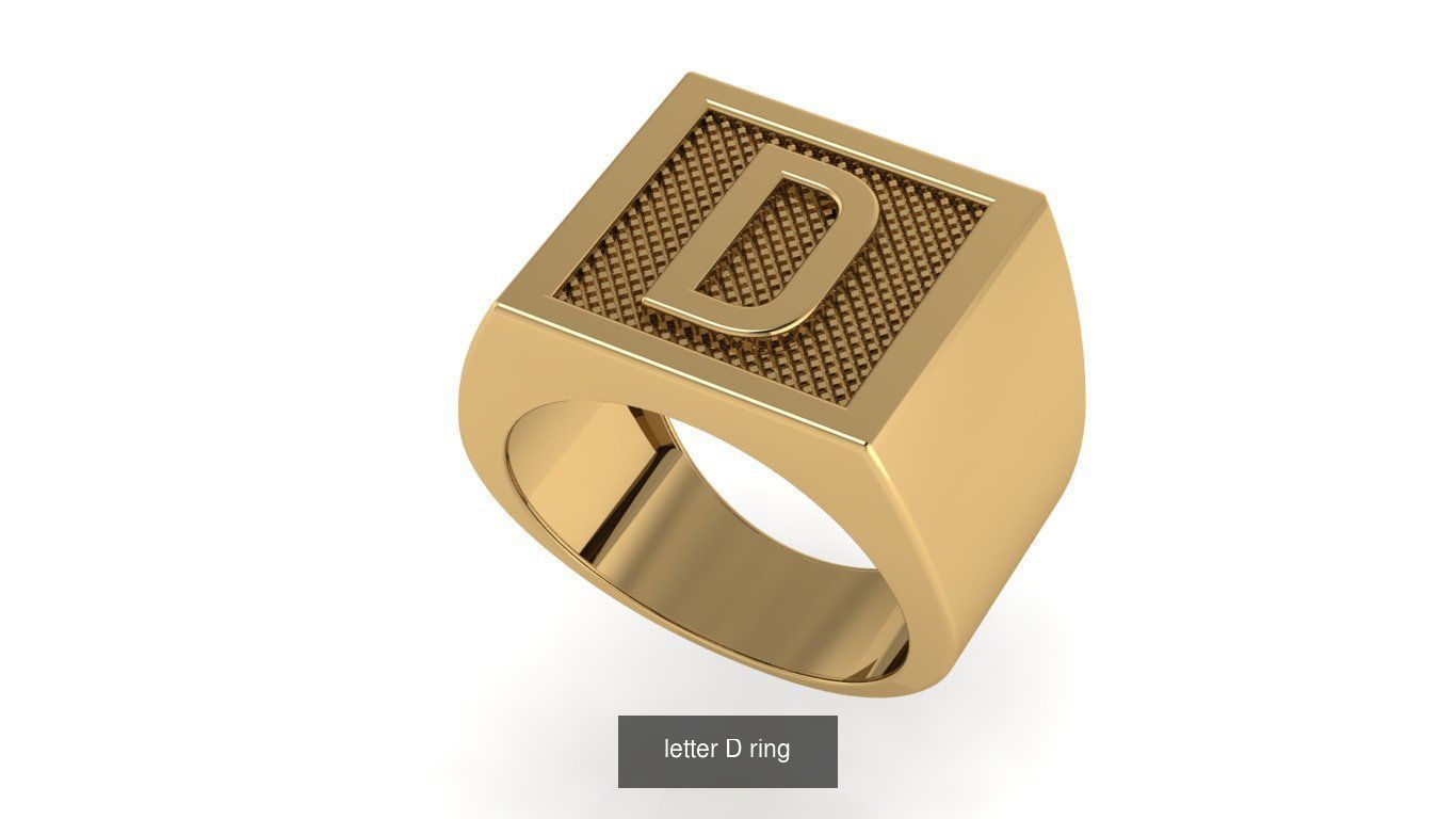 alphabet letter ring Collection _14